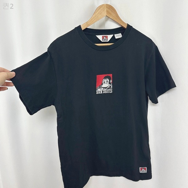 벤데이비스 공용 반팔티 검정 L--3