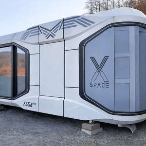 우주선 이동식 주택 / 3000만원 / 정박형!! 전동 커튼!! 전동 롤 스크린!! 냉난방기!! 욕실 건조 환풍기 이미지