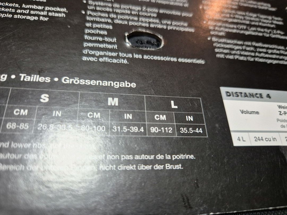 블랙다이아몬드 Blackdiamond Distance 4 트레일러닝/마라톤 베스트 (새제품) 이미지