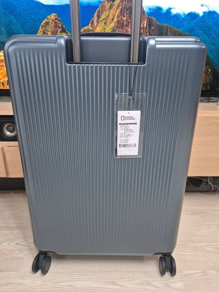 내셔널지오그래픽 캐리어 페이지 28인치 화물용 + 항공커버 새제품--2