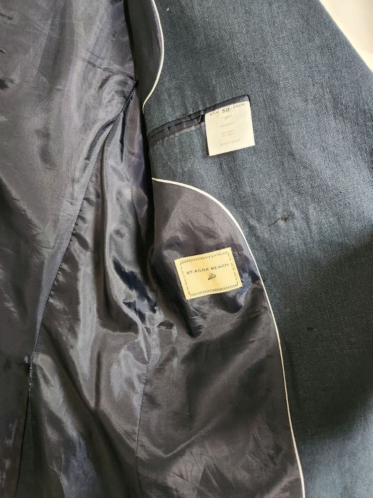 네이비 더블 버튼 블레이저 자켓 50(95) 이미지