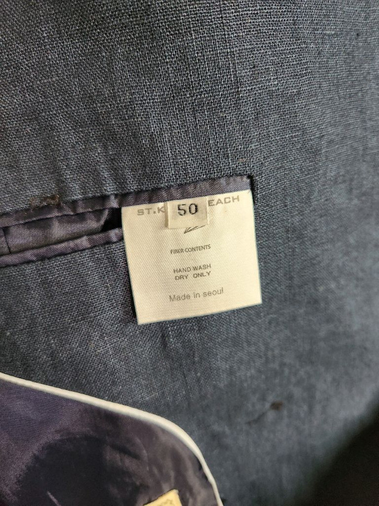 네이비 더블 버튼 블레이저 자켓 50(95) 이미지