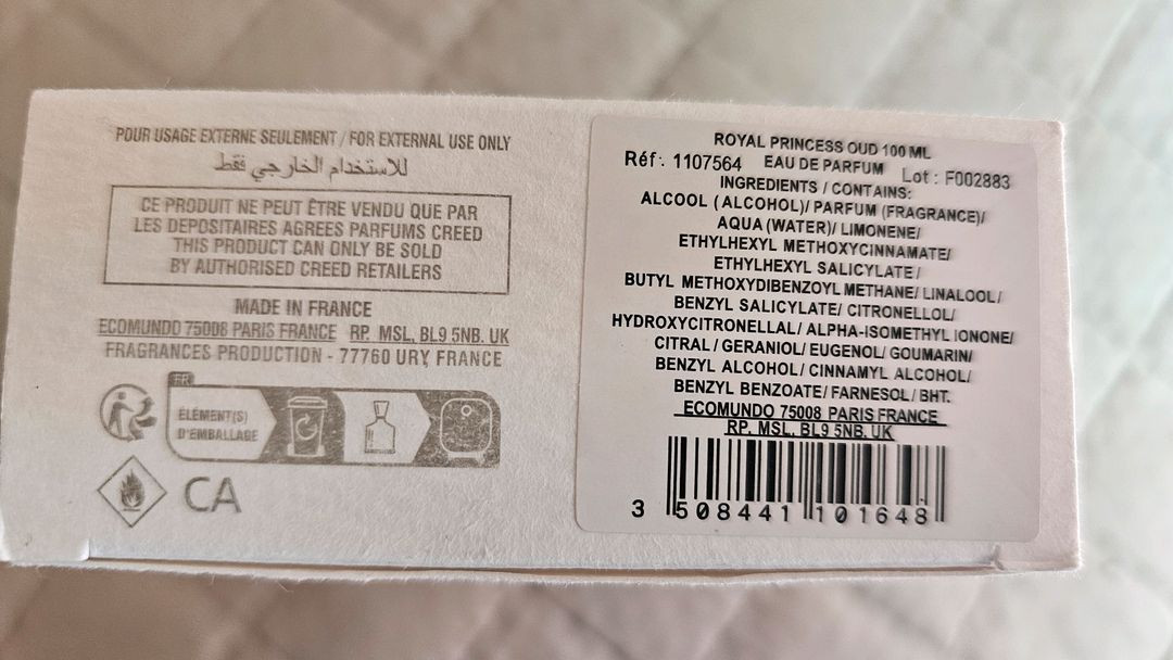 할인 크리드 로얄 프린세스 오우드 여성향수 오드퍼퓸 100ml 미개봉 새상품--2