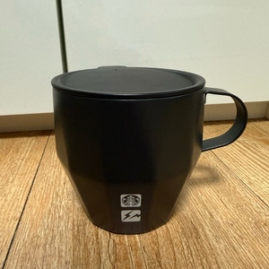 일본 스타벅스 프라그먼트 스테인리스 머그 컵 블랙