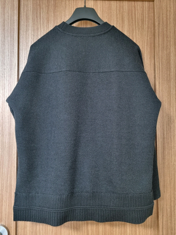 SYSTEM 한섬 시스템 블랙 절개 오버핏 니트 스웨터 국내 105사이즈 판매합니다~!--4