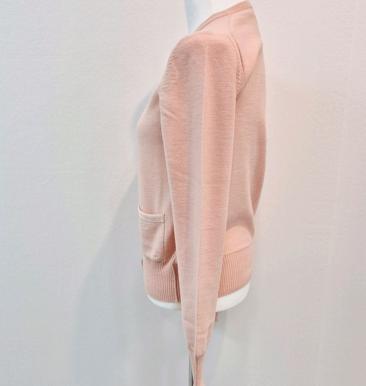 [중고명품셀렉트]Salvatore Ferragamo 버진 울 니트 가디건 XS--2