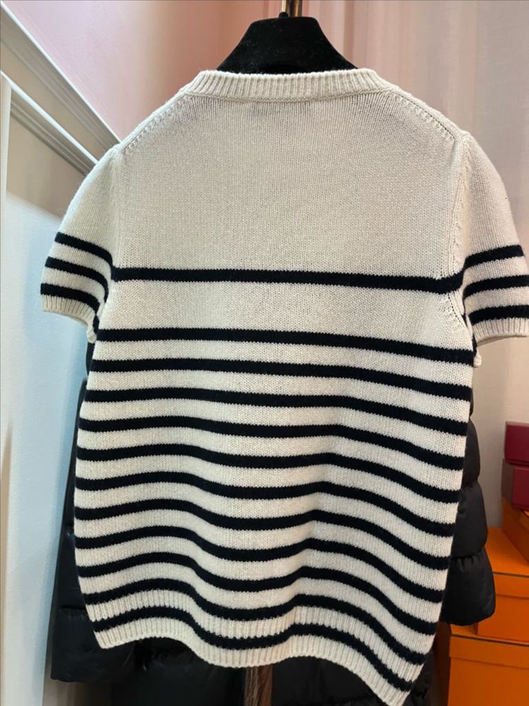 디올 반팔 니트 (미착용)--4