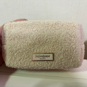 (새상품) 입생로랑 뷰티 화장품 파우치 양털 파우치 베이지