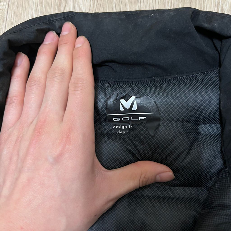 밀레 골프 남성 라이트 구스다운 경량패딩 XL/105 이미지