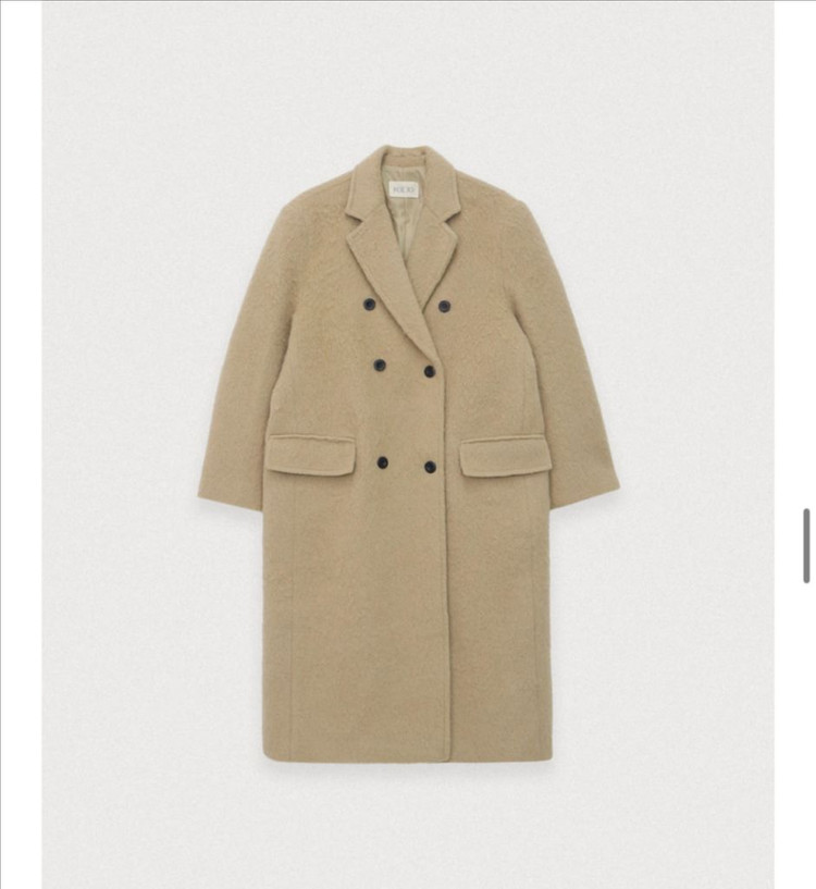 포에토 알파카 더블 코트 이미지