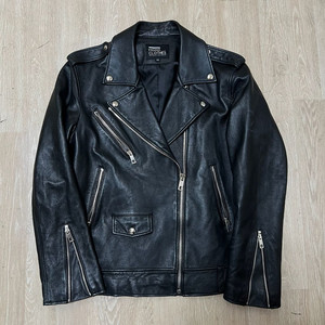모노클로즈 천연 양가죽 더블 라이더 가죽자켓 L/100