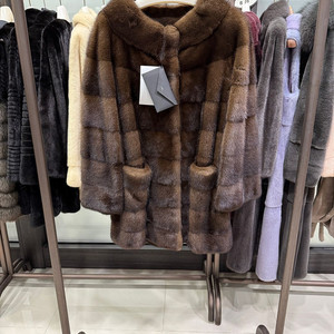 [태림모피] 마리엘렌 made in italy 그레이브라운 밍크코트