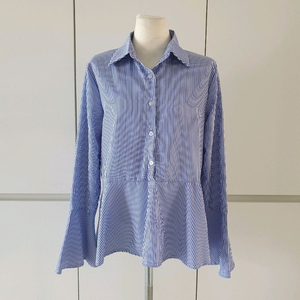 (새상품)55~66 스트라이프 셔츠, 블라우스