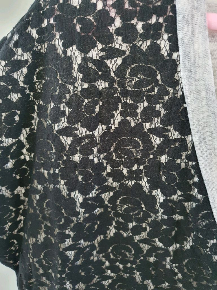 (상태보통)레이스 가디건 55~66반--3