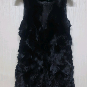 [스위트숲] 천연 여우털 폭스 퍼 베스트 조끼 상태 거의 새옷