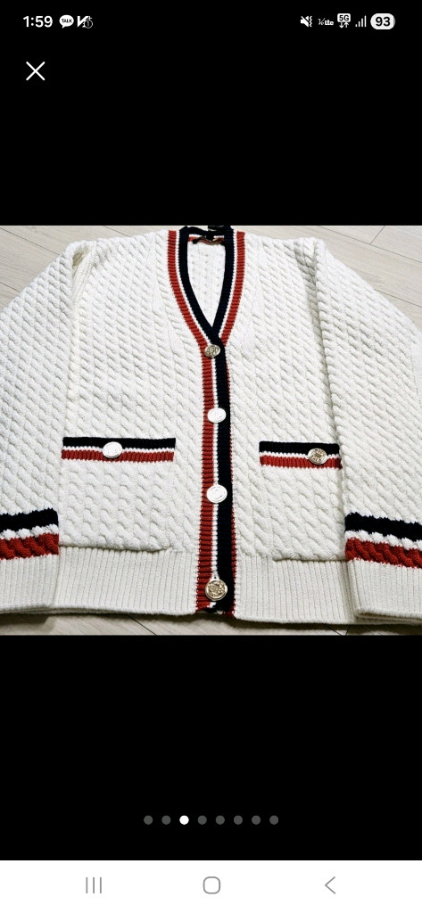 *정품*마쥬 MAJE 롱 니트 에크루 가디건 1사이즈*택포*--1