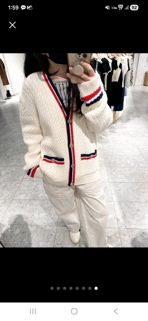 *정품*마쥬 MAJE 롱 니트 에크루 가디건 1사이즈*택포*--6