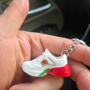 구찌 화이트 신발 운동화 열쇠고리,키링