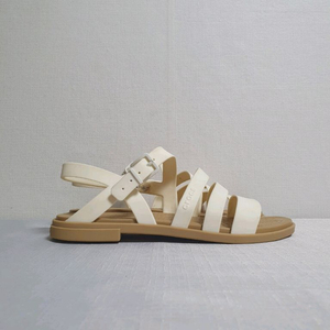택포가 230mm 크록스 샌들 툴룸 베이지 아이보리 스트랩샌들