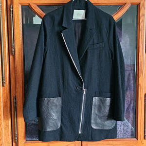 55~66 마쥬 봄 가을 여성 블랙 자켓