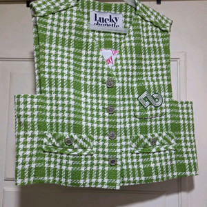 럭키슈에뜨 트위드 조끼