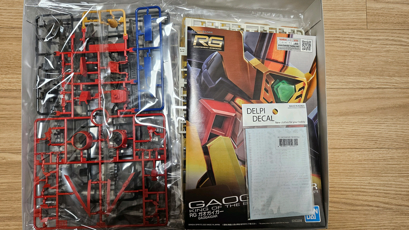 반다이 RG가오가이거 + 델피데칼--1