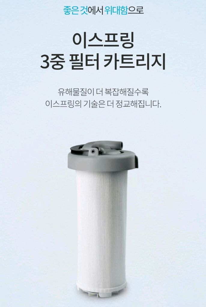 암웨이 정수기 뉴이스프링 3중 필터 카트리지 이미지