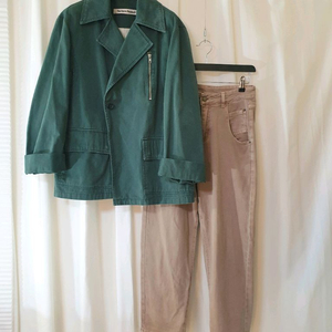 2종일괄(55~66) 루즈핏데님자켓, 데님바지 일괄