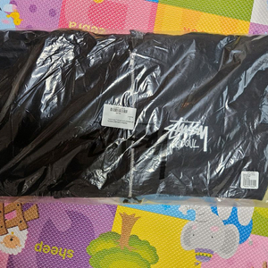 스투시 서울 후드 집업 블랙 L 새상품