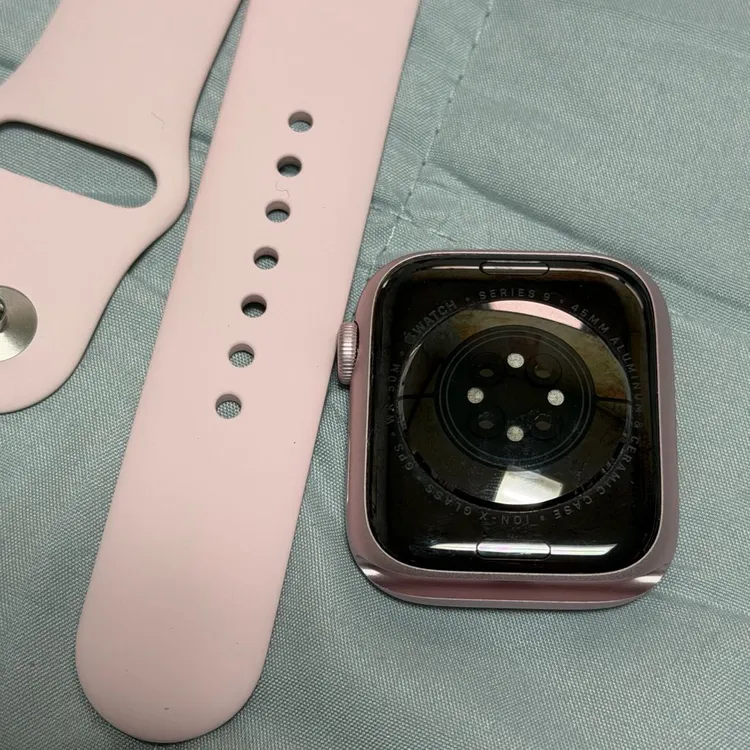애플워치 9 GPS 45mm 핑크 베터리 성능 100% 이미지