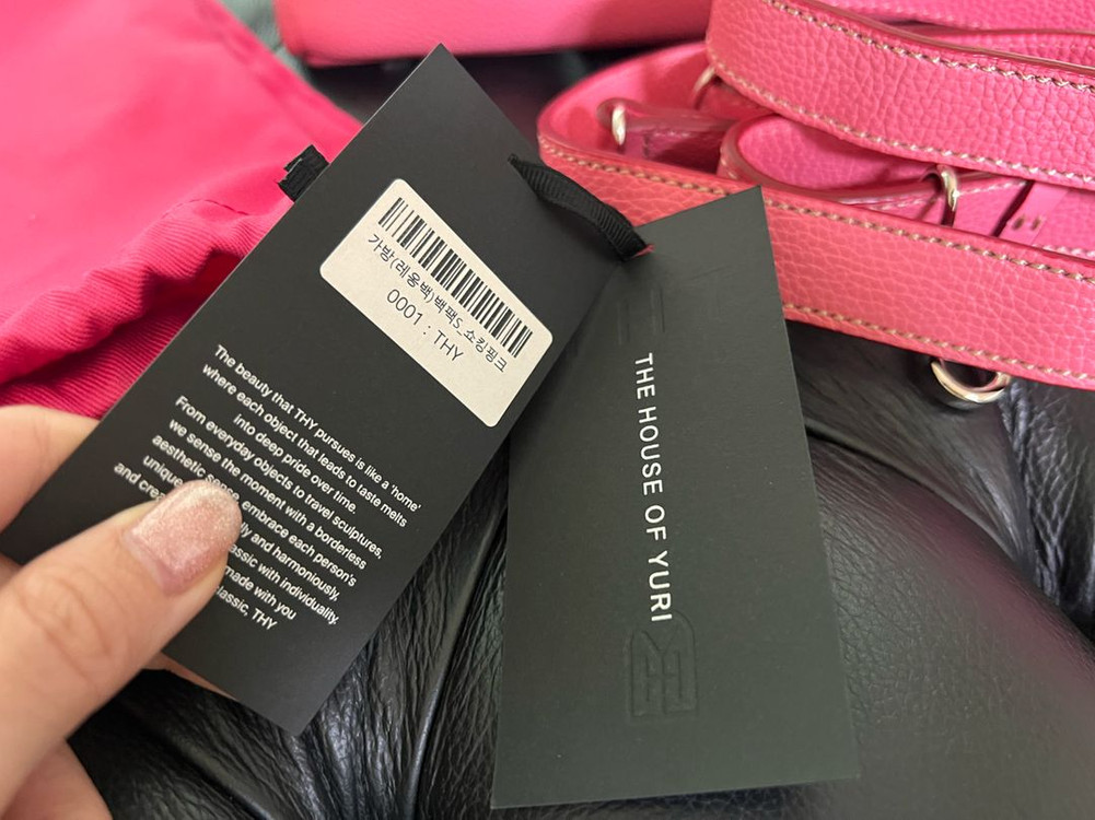 THY 띠서울 레옹 백팩 S. 쇼킹핑크--1