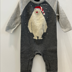 베이비갭 니트 우주복 바디수트 12-18M