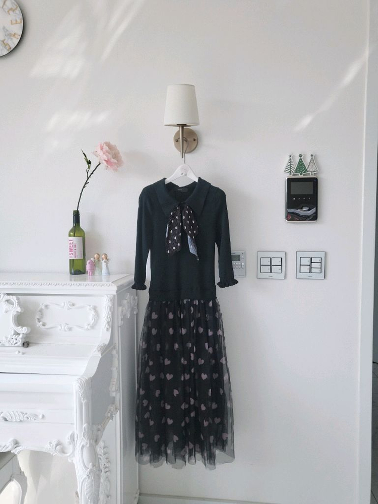 샤틴 러블리 하트 롱원피스 (반택포)--3