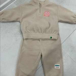 삠뽀요 아기 후리스 상하복 90