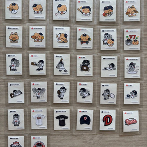 두산망곰이띠부씰 1탄2탄 전종세트