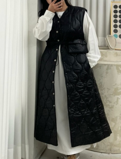 [새상품] 엔티크제이 마롱 조끼--3