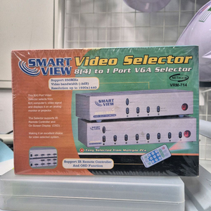 강원전자 NETmate VRM-714 모니터 수동선택(리모컨포함) 미개봉