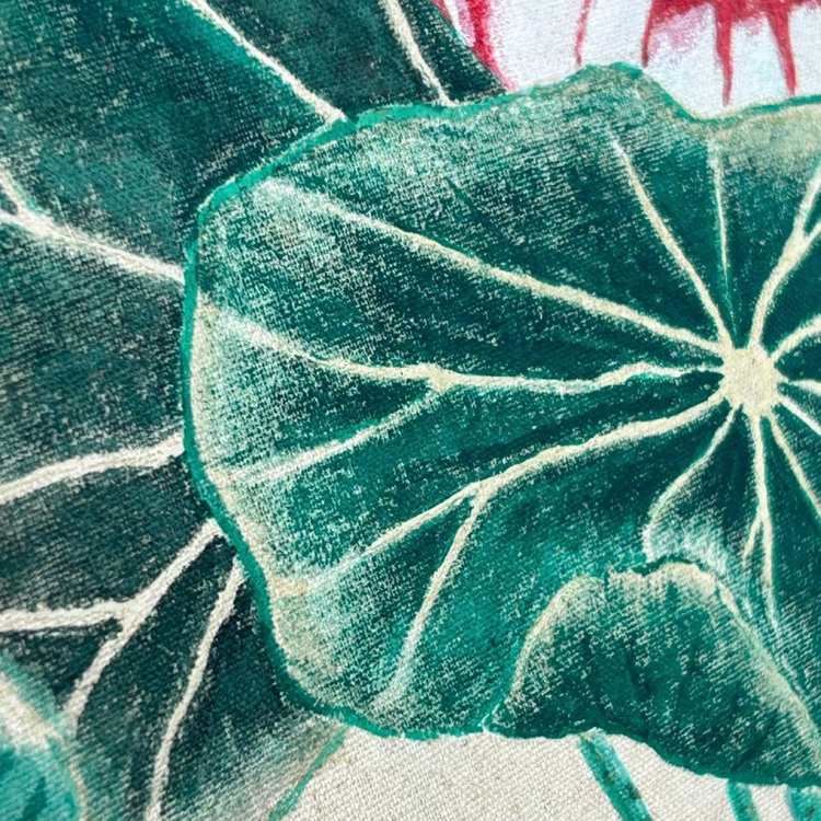 연화도 연꽃 그림 백로 동양화 민화 벽걸이 인테리어 캔버스 컨버스 그림 액자 액자 팝니다 이미지