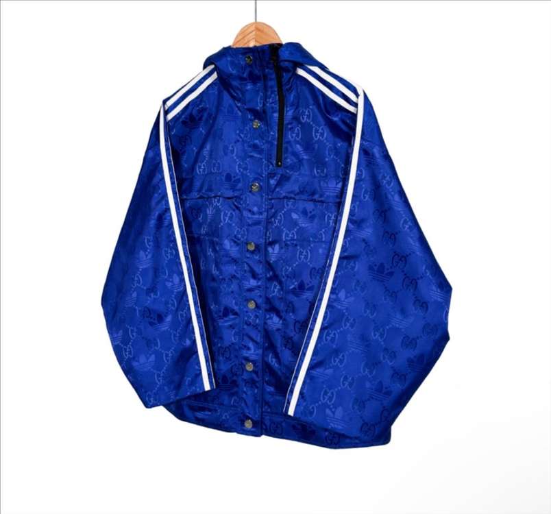 38 구찌 아디다스 남성 삼선 봄버 바람막이 트랙 자켓 이미지