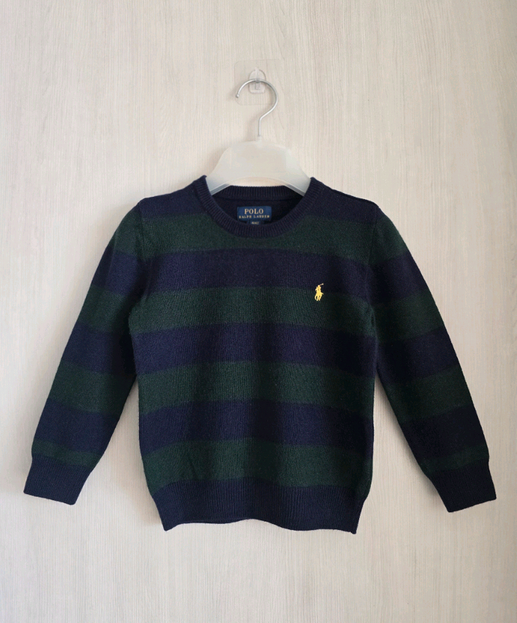 폴로 랄프로렌키즈 울 크루넥 니트 4T--0