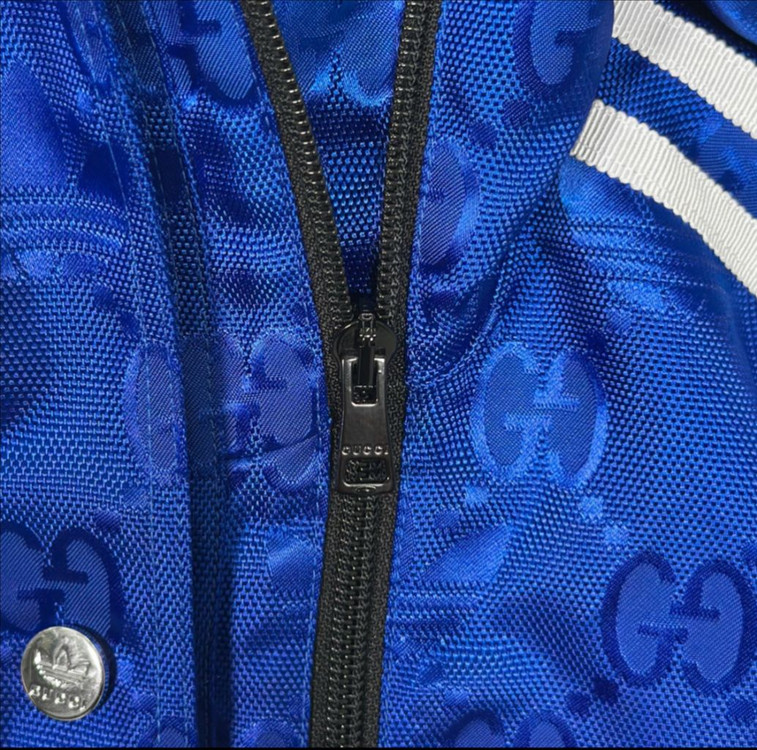 38 구찌 아디다스 남성 삼선 봄버 바람막이 트랙 자켓 이미지