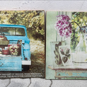 빈티지 소나무 원목 나무 프린팅 그림 컨트리 스타일 벽걸이 인테리어 액자 아하바 브라카 팝니다 이미지