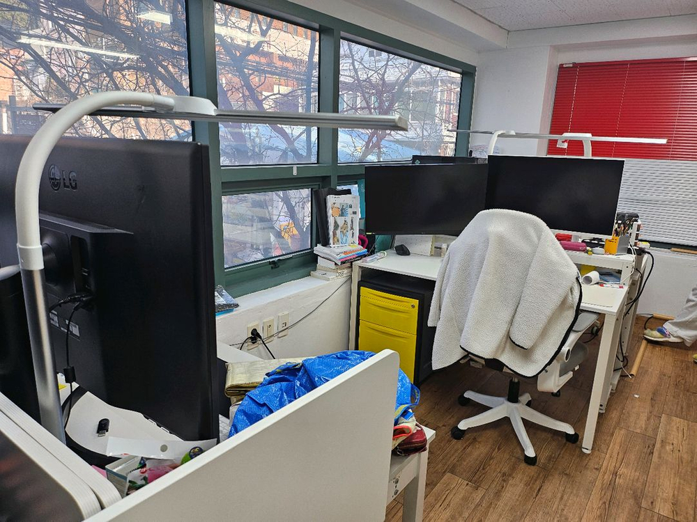 사무실 가구 가전 책상 나눔 판매--1