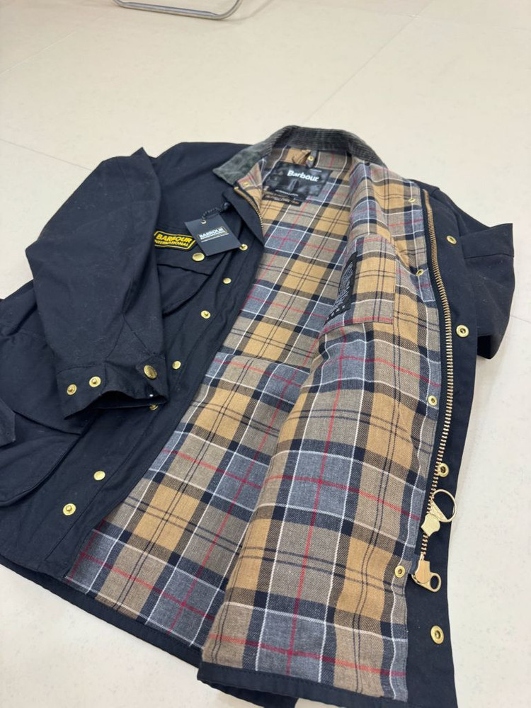 바버 인터네셔널 오리지날 왁스자켓 A7 블랙 MWX0004BK51 (38) 약 105사이즈--3