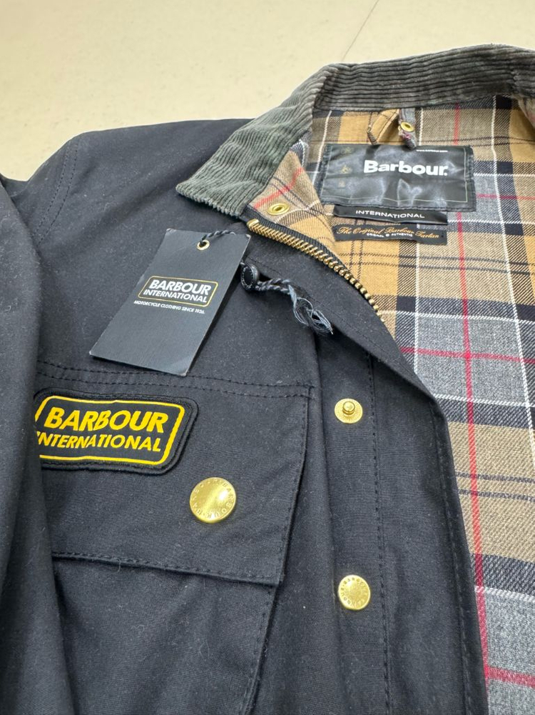 바버 인터네셔널 오리지날 왁스자켓 A7 블랙 MWX0004BK51 (38) 약 105사이즈--4