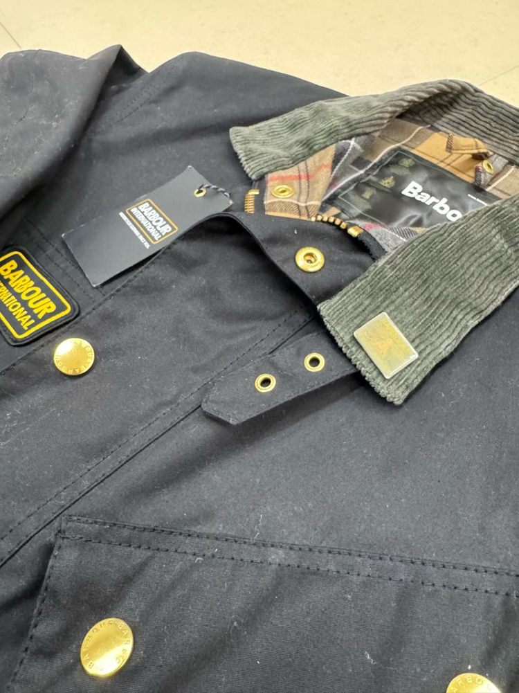 바버 인터네셔널 오리지날 왁스자켓 A7 블랙 MWX0004BK51 (38) 약 105사이즈--5