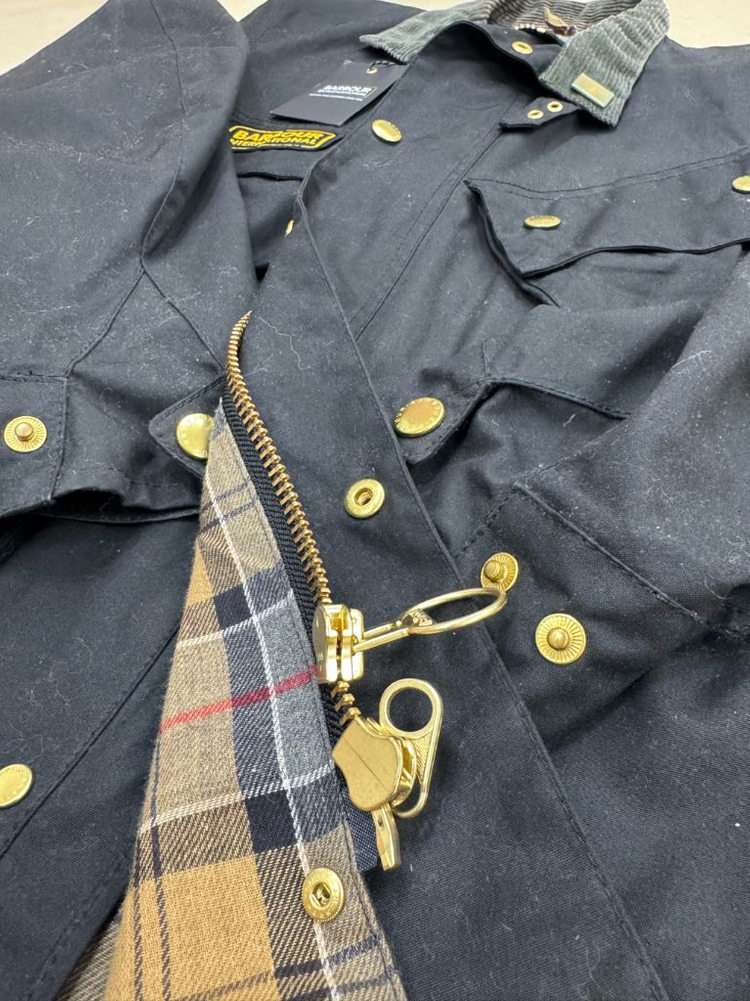 바버 인터네셔널 오리지날 왁스자켓 A7 블랙 MWX0004BK51 (38) 약 105사이즈--6