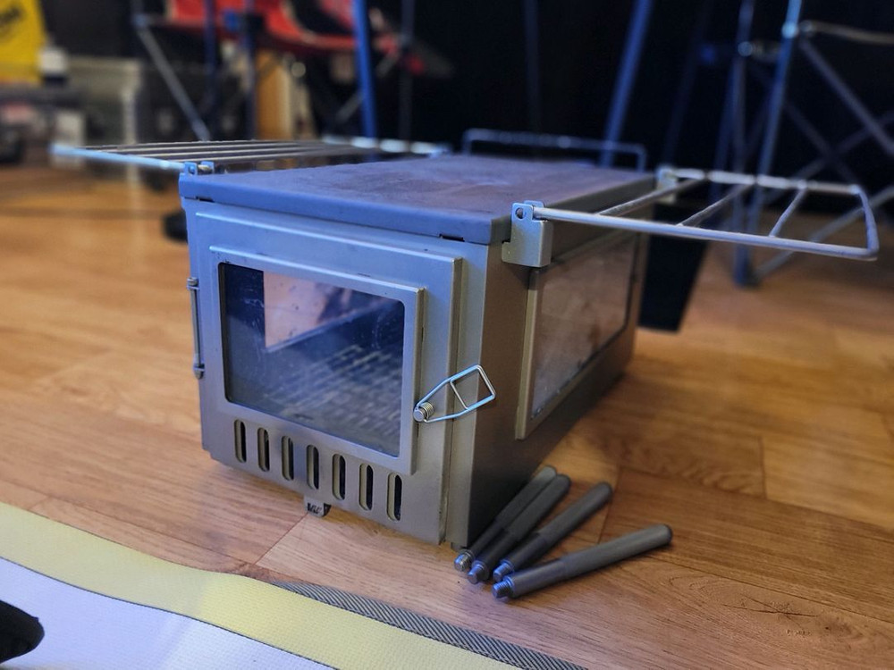 와일드와일드웨스트 X스토브 사이드뷰 화목난로 풀세트 이미지