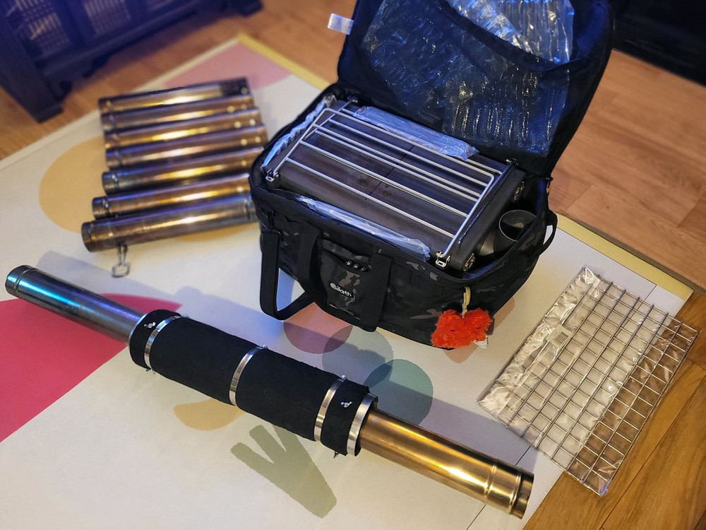 와일드와일드웨스트 X스토브 사이드뷰 화목난로 풀세트 이미지