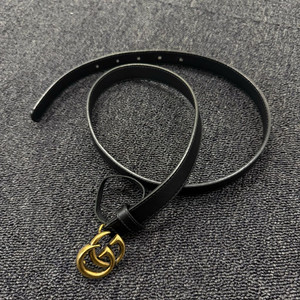 구찌 여성 스몰로고 금장 버클 벨트